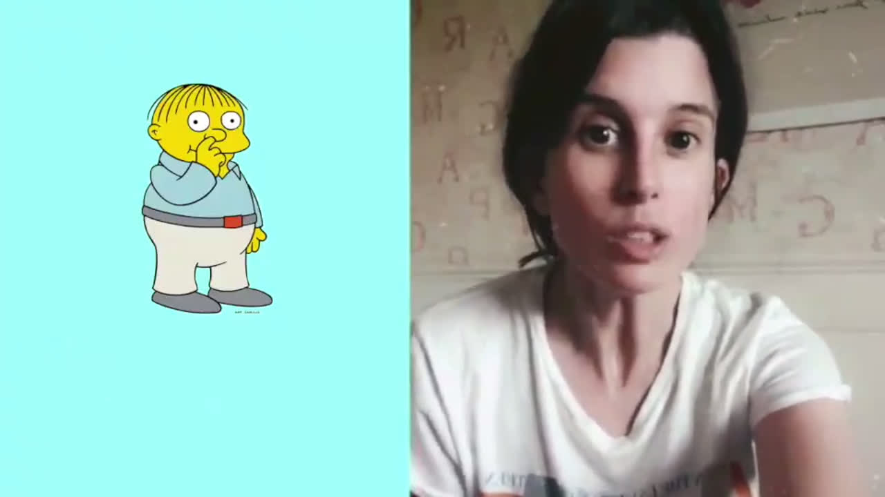 Micromundos de Inés y sus imitaciones de los Simpsons