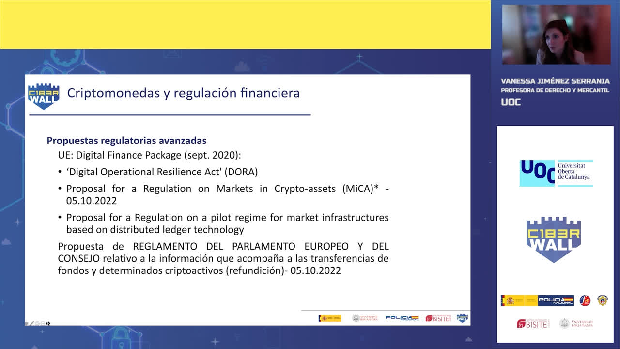 Criptomonedas y regulación financiera Vanessa Jiménez (III)